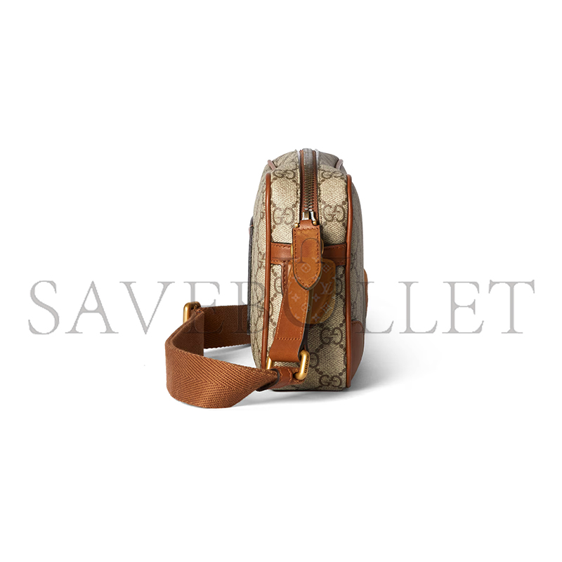 g*u*i gg emblem embossed S*per mini bag 821216 (22*14*6cm)
